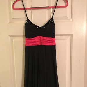 Spaghetti strap black dress